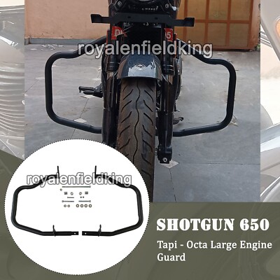 Fit Für Royal Enfield Shotgun 650 Tapi-Octa Groß Motor Schutz, Schwarz