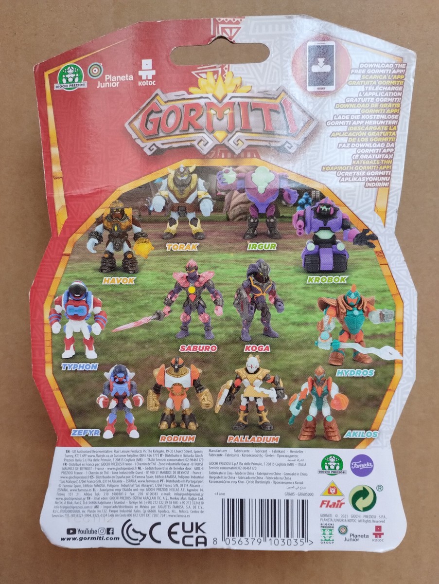 GORMITI IRGUR ACTION FIGURE 8CM NEW RARE GIOCHI PREZIOSI