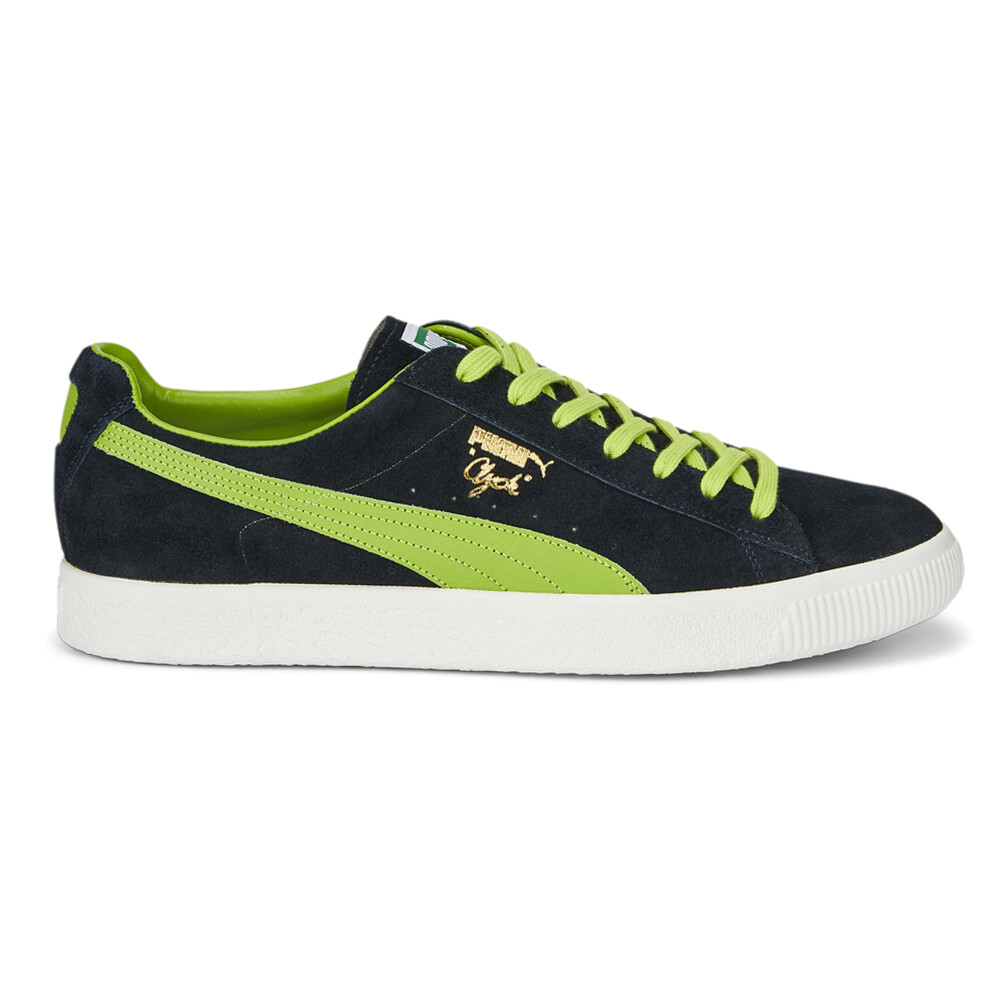 Puma Clyde Clydezilla Mij Lace Up  Mens Blue Sneakers Casual Shoes 39008502