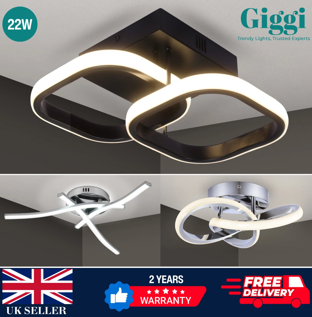 Modern LED Lamp Ceiling Lights Ceiling Light Chandeliers For Living Room Bedroom