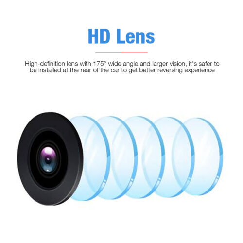 US 175°WiFi Wireless Car Rear View Cam Backup Reverse Camera iPhone Android IOS - Picture 4 of 11