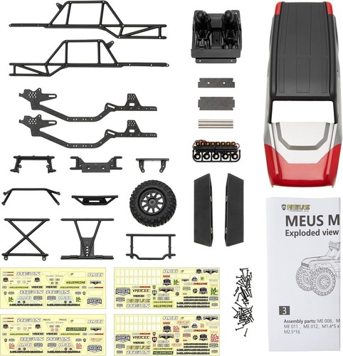 Lightweight 5x3in MB24 Body Shell with Customization Stickers for RC Crawlers - Picture 4 of 11