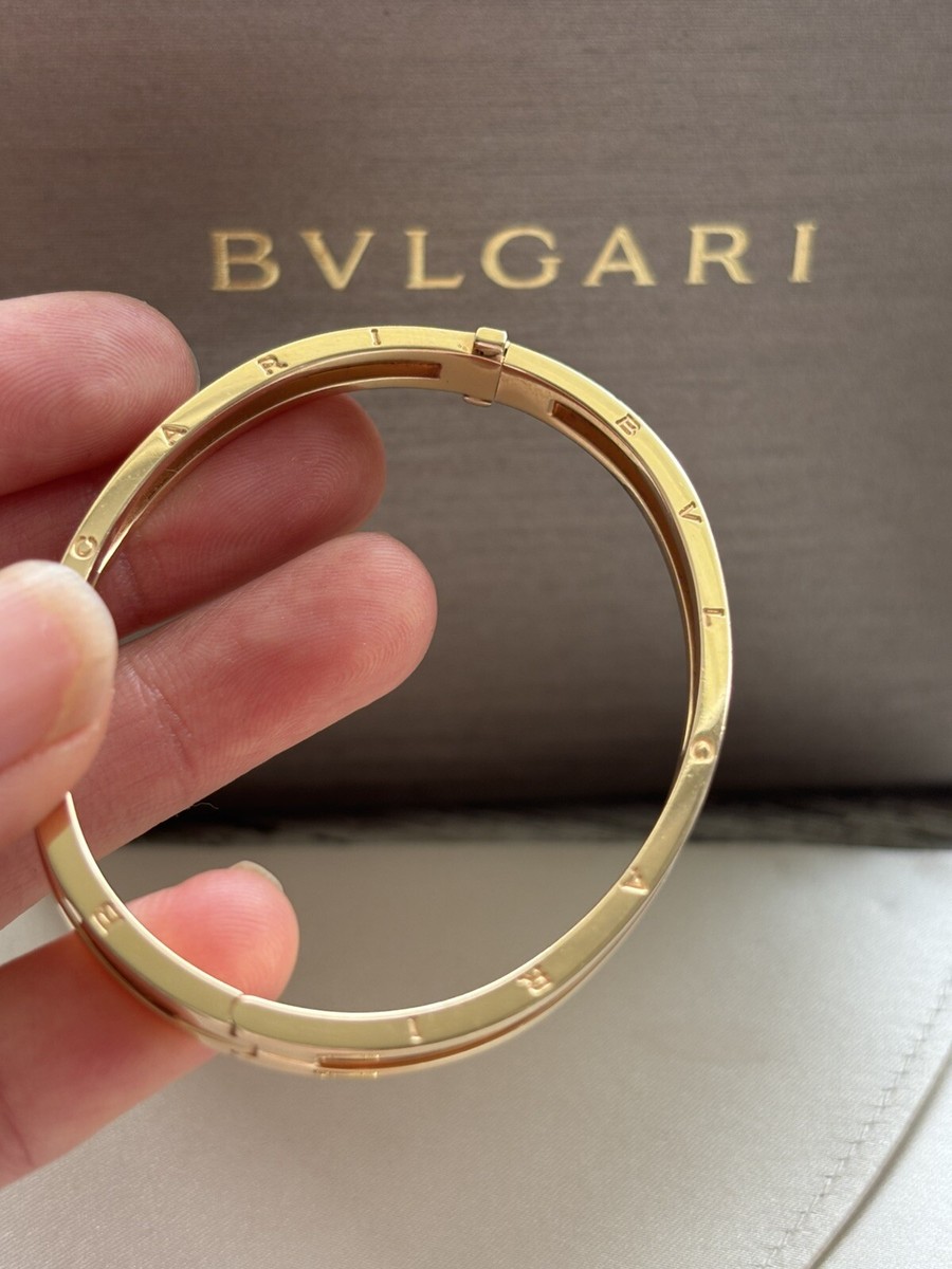 Bvlgari Bangle Bracelet in 18k Rose Gold Small RRP $11850