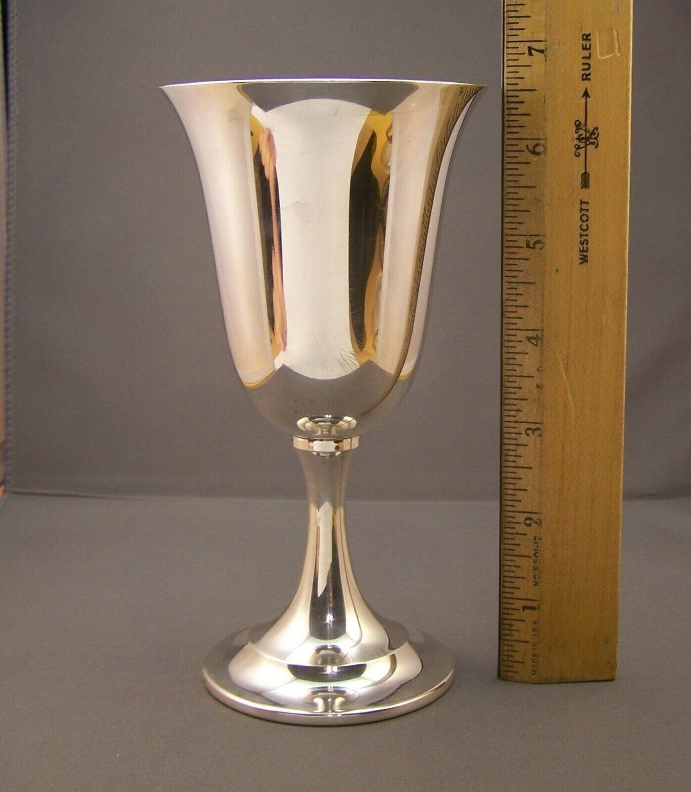 ONE International Sterling Silver Water/Wine Goblet Lord Saybrook '11950/1' NM INSTITUTO