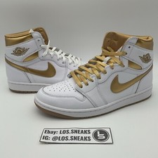 Preços baixos em Jordan 1 Retro OG High Metallic Gold W | eBay