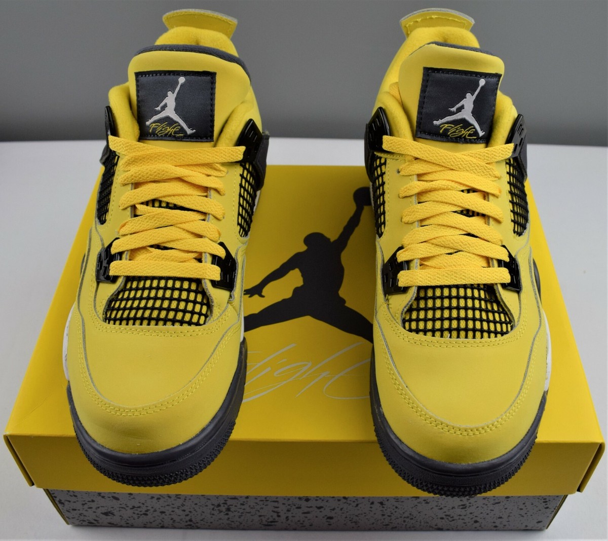 ⚡Nike Jordan 4 Retro Lightning Tour Yellow GS 6.5Y (Women's ⚡Nike Jordan 4 Retro Lightning Tour Yellow GS 6.5Y (Women's
