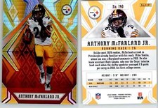 Anthony McFarland Jr. 2020 Phoenix Fanatics Fire Burst #140 Steelers RC Rookie