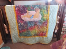 Angel Boy Crib Quilt/throw