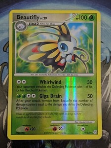 Beautifly 19/130 Diamond & Pearl REVERSE HOLO Rare Pokemon LP