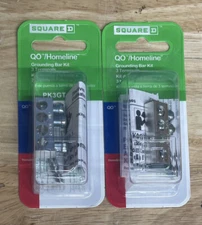 Qty 2 Square D HomeLine PK3GTA-1 Equipment Grounding Bar Kits