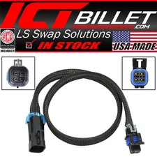 O2 Sensor Wire Harness Extension 24" LS Oxygen Sensor Square 4 Wire 1Key Plug