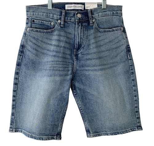 Palace Calvin Klein Mens Size 30 Denim Baggy Shorts Blue 100