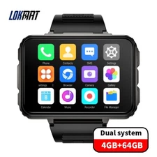 LOKMAT APPLLP 5 MAX Android Smart watch Men 4G Call GPS Dual System Sport Watch