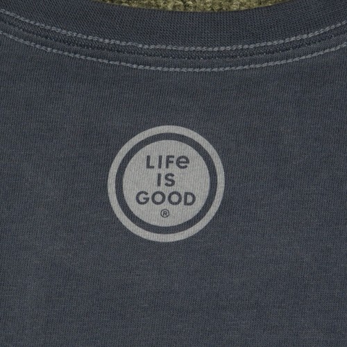 Life Is Good Shirt Mens Small Blue Short Sleeve Crew Neck Pullover T Shirt - Picture 9 of 9