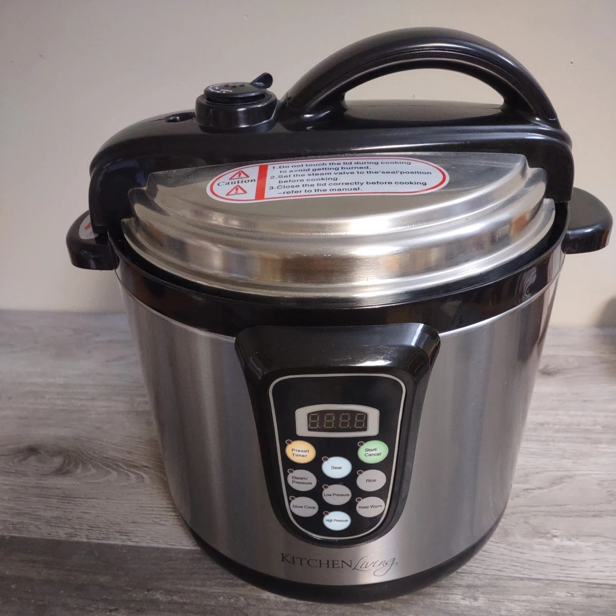 Kitchen Living 6 Quart Electric pressure cooker Stainless Steel