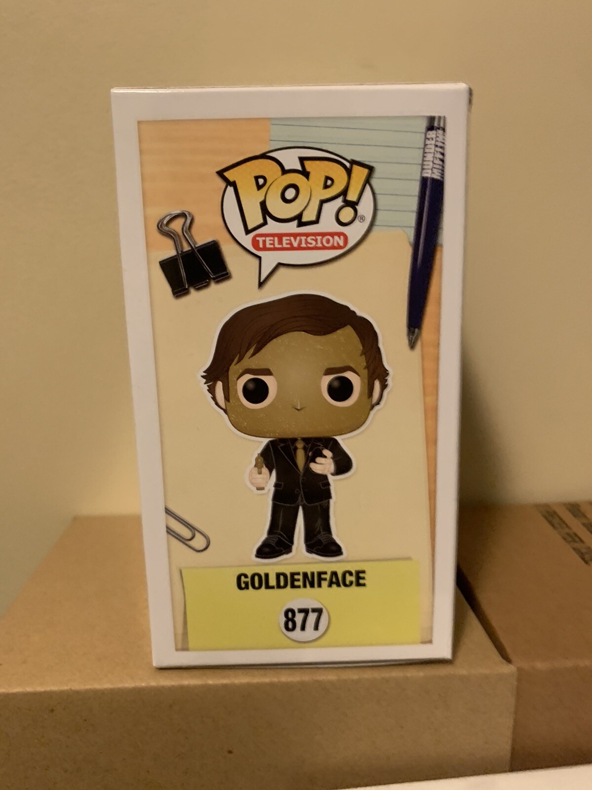 Funko POP! Television The Office Goldenface 877 Displayed OOB eBay