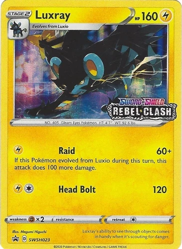 Luxray SWSH023 SWSH: Sword & Shield Promo Cards