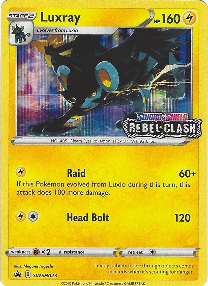 Luxray SWSH023 SWSH: Sword & Shield Promo Cards
