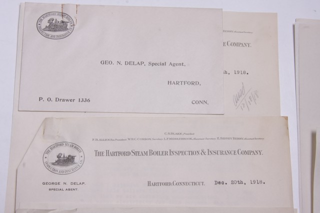 Goodnow Insurance / 1918 Lamson Goodnow WW1 Hartford CT