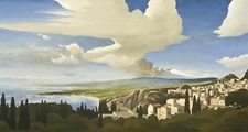 Mt. Etna from Taormina : Thomas Fransioli : Archival Art Print