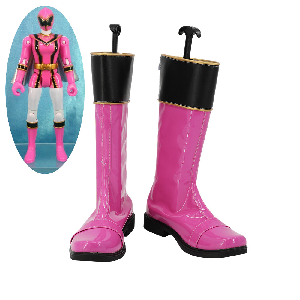 Pink Magician Shoes Maho Sentai Magiranger Cosplay Boots customized boots