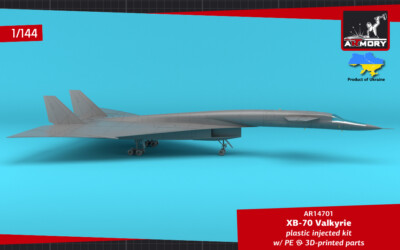 XB-70 Valkyrie US Experimental Supersonic Strategic Bomber 1/144
