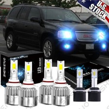 For Gmc Envoy Xl 2002-2006 -6x Led Headlight High Low Beam Fog Light Bulbs 8000k