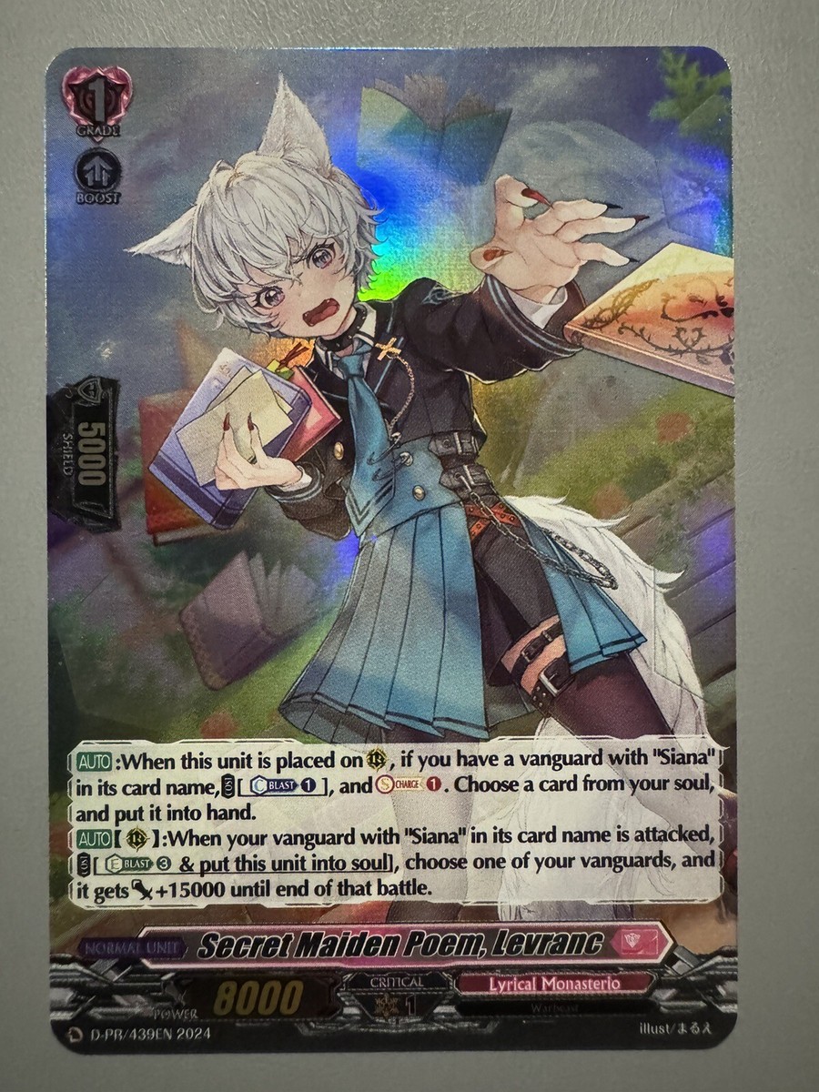 CARDFIGHT VANGUARD SECRET MAIDEN POEM LEVRANC LYRICAL