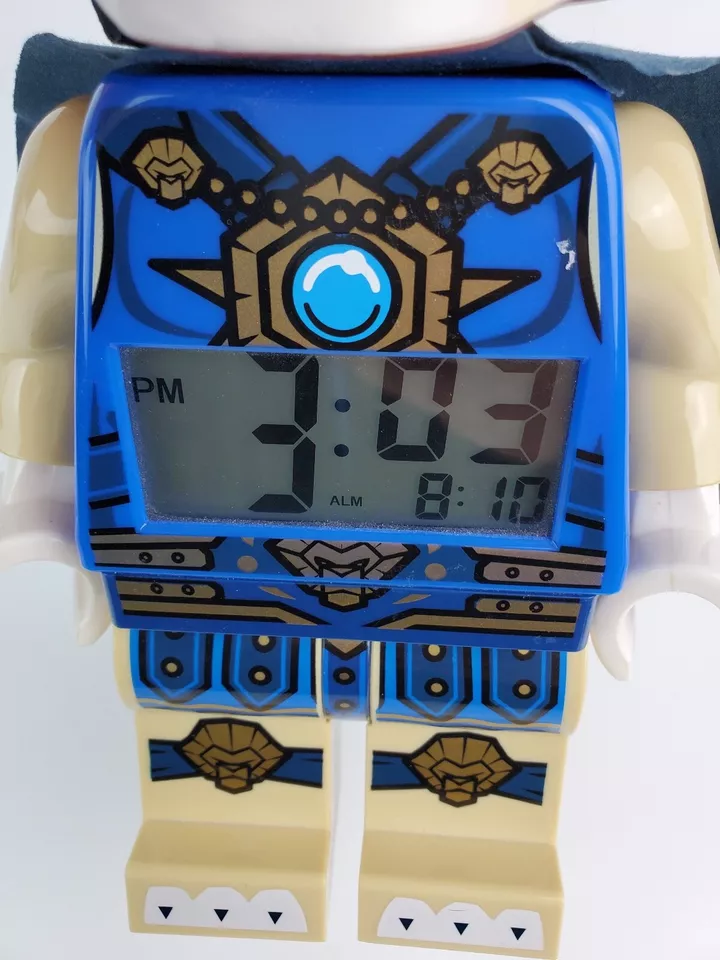  Reloj Despertador LEGO Niños Leyendas de Chima Laval 10" Figura León Funciona Muy bien Foto 3 de 4