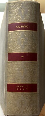 NICOLÒ (NICCOLÒ) CUSANO PHILOSOPHISCHE WERKE KURA GRAZIELLA FEDERICI-VESCOVINI UTET