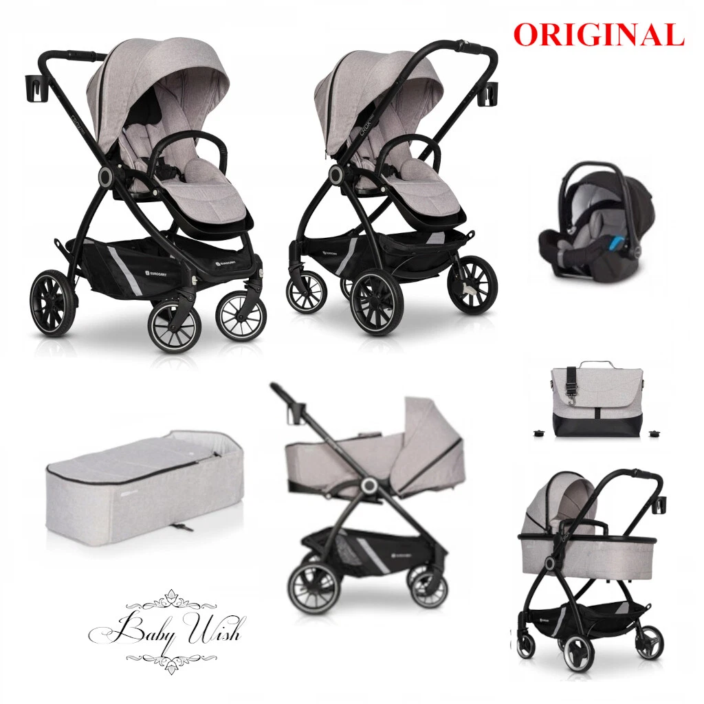 EUROCART CROX PRO BABY KIDS STROLLER PUSHCHAIR PRAM BUGGY SOFT GONDOLA CAR SEAT