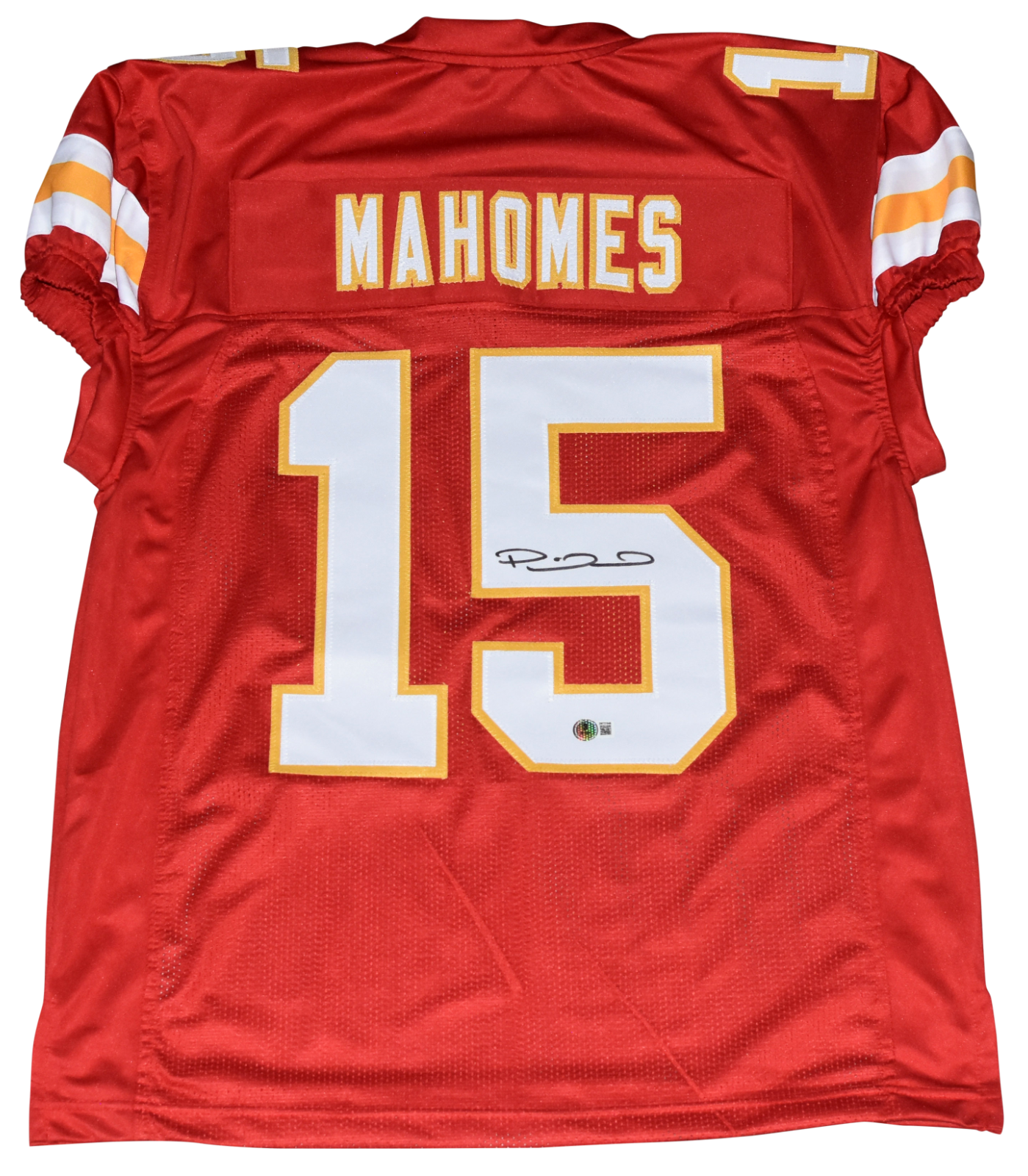 Patrick Mahomes Autographed Signed Kansas City Chiefs #15 RED GAME CUT JERSEY BECKETT 