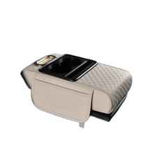 Car Armrest Cushion Console Organizer With Cup Holder Tissue Box