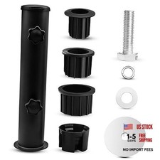 Umbrella Pole Replacement Umbrella Mount, Metal Deck Umbrella Holder Black