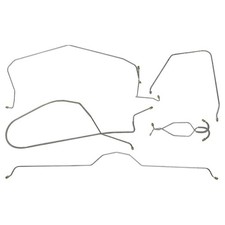 1966 Chevrolet Corvette Power Disc Complete Brake Line Kit Set 7pc Oem Steel