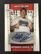 2011 SAGE HIT #A78 Nate Solder Colorado Buffaloes AUTO