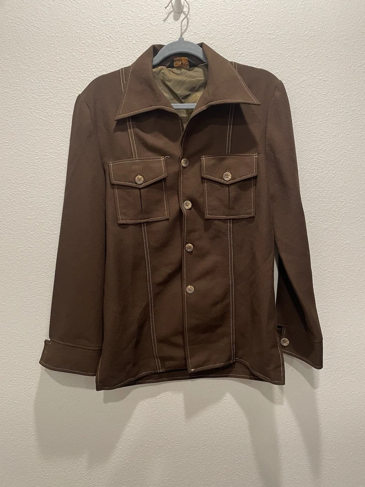 Vintage Juilliard Great Mixers Men’s Brown Western Shirt& Pants Sz 27x31 Bootcut - Image 2 of 4