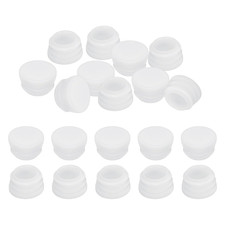 7/8" Plastic Tubing End Caps, 20Pcs round Hole Plug Insert for Round