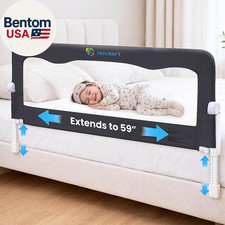 Flexguard Adjustable Length  Height Bed Rail for Toddlers   Fits Twin, Full, Qu