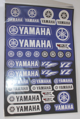 Yamaha Motorrad YZF Aufkleber Set  30 Stk Top Sticker Bogen YZ 4mx Emblem Logo