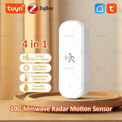 10G Human Motion Sensor Tuya Zigbee MmWave Radar Detector with Luminance Tempera