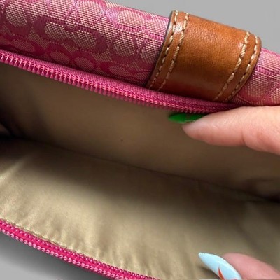 Coach Signature Pink Soho Long Wallet | eBay