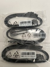 Lot of 3 - ASUS Internal SSD SATA Data Cables - Black 14013-00025000