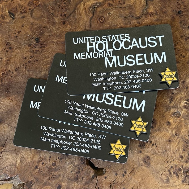 3 Holocaust Remembrance Star Of David “JUDE” Jewish Pins