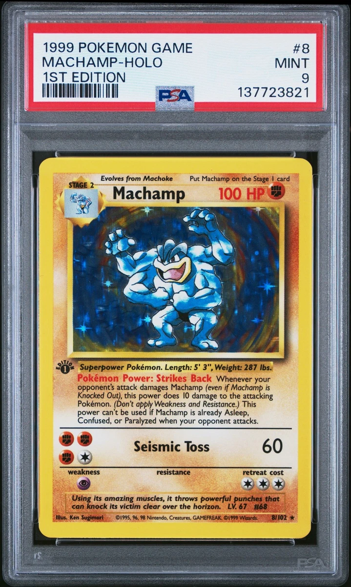 Machamp Pokémon TCG Professional Sports Authenticator (PSA) Grade