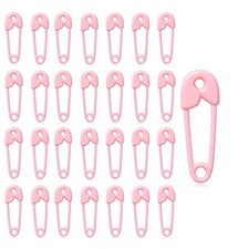 144 Pieces of Plastic Safety Pin Girl Baby Shower Preferred Charm  Pink