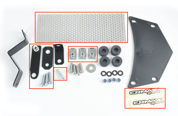 Honda CB1000R CB 1000 R 08-17 ERMAX Belly Pan Under Cowl E890100103 NHA95 Grey