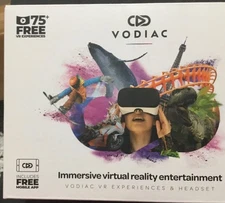 Vodiac Virtual Reality Headset plus Instant Access to 80 VR Experiences - NEW