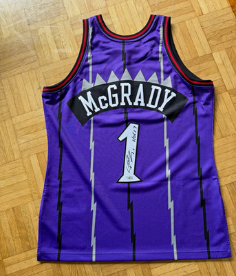 Mitchell & Ness Authentic Raptors Tracy McGrady #1 Jersey Gr. 44 lila NBA Auto