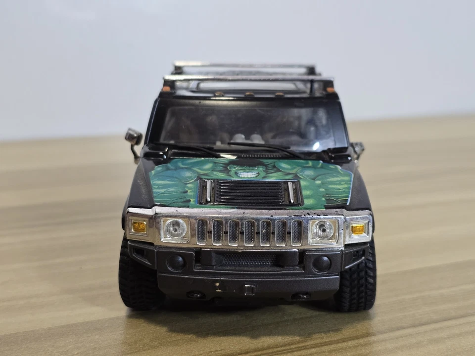 Maisto Hummer H2 SUT, Marvel Incredible Hulk, escala 1:27, 2003, raro, coche negro. Foto 2 de 4